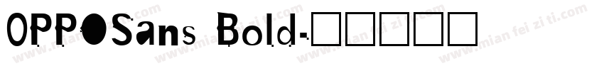 0PPOSans Bold字体转换